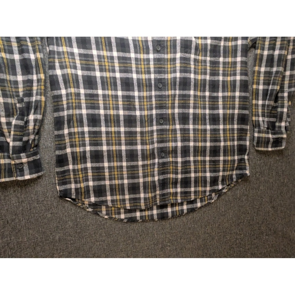 Wolverine Men's Plaid Flannel Shirt Large Button Down Long Sleeve Multi Checker - Picture 3 of 9